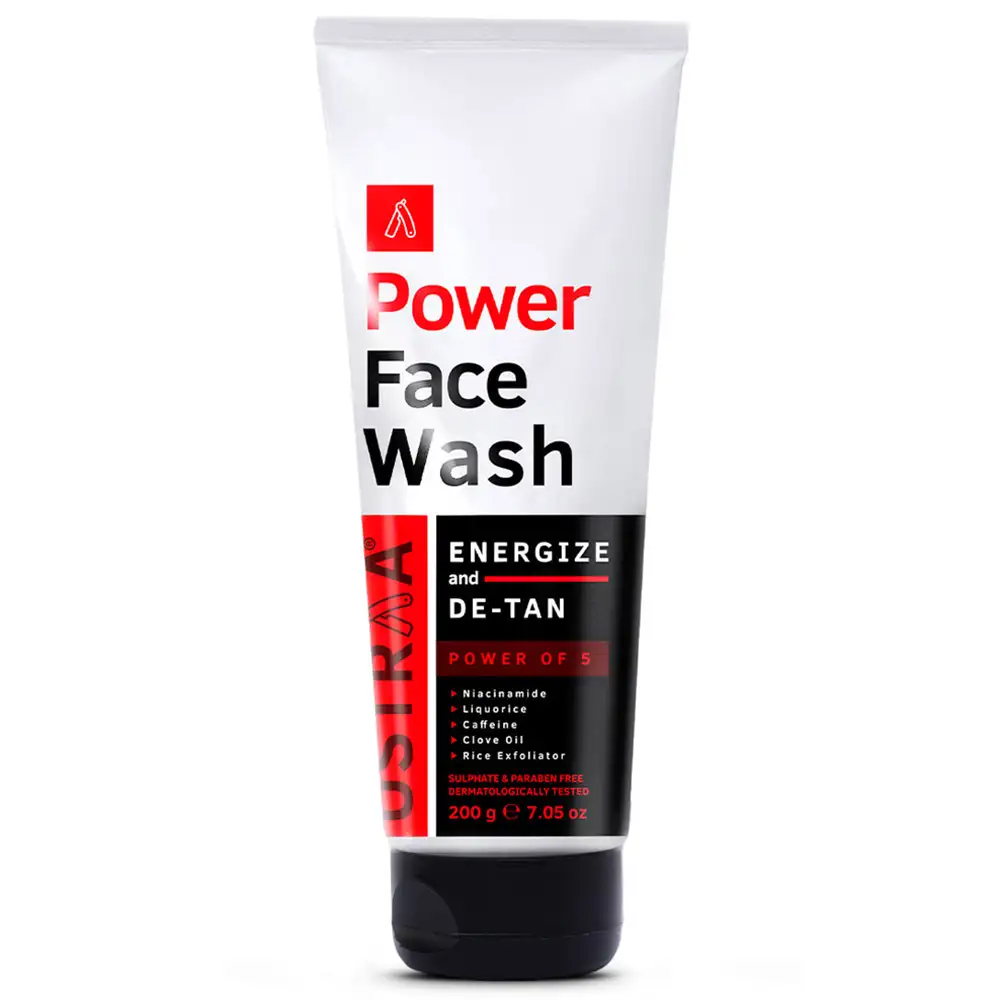 Ustraa Power Face Wash,  200 g  Energize and De-Tan