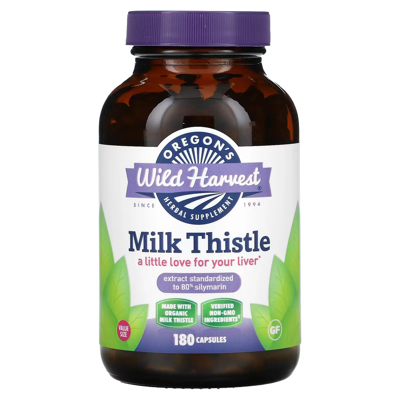 Milk Thistle, 180 Capsules