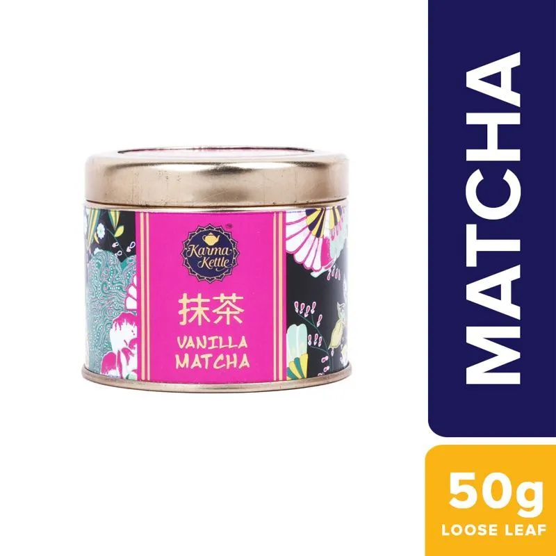 Karma Kettle Matcha Green Tea Powder - Vanilla Flavor