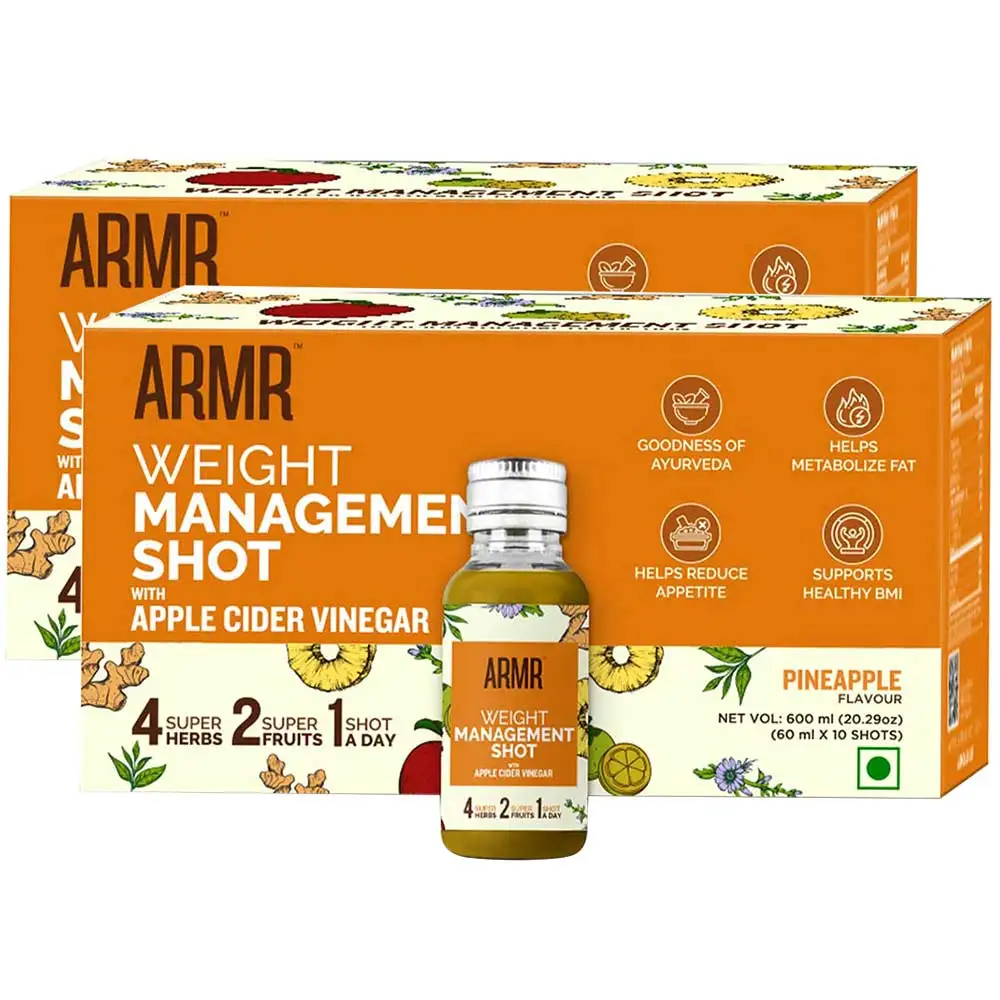 ARMR Weight Management Shot with Apple Cider Vinegar Pineapple,  20 Piece(s)/Pack