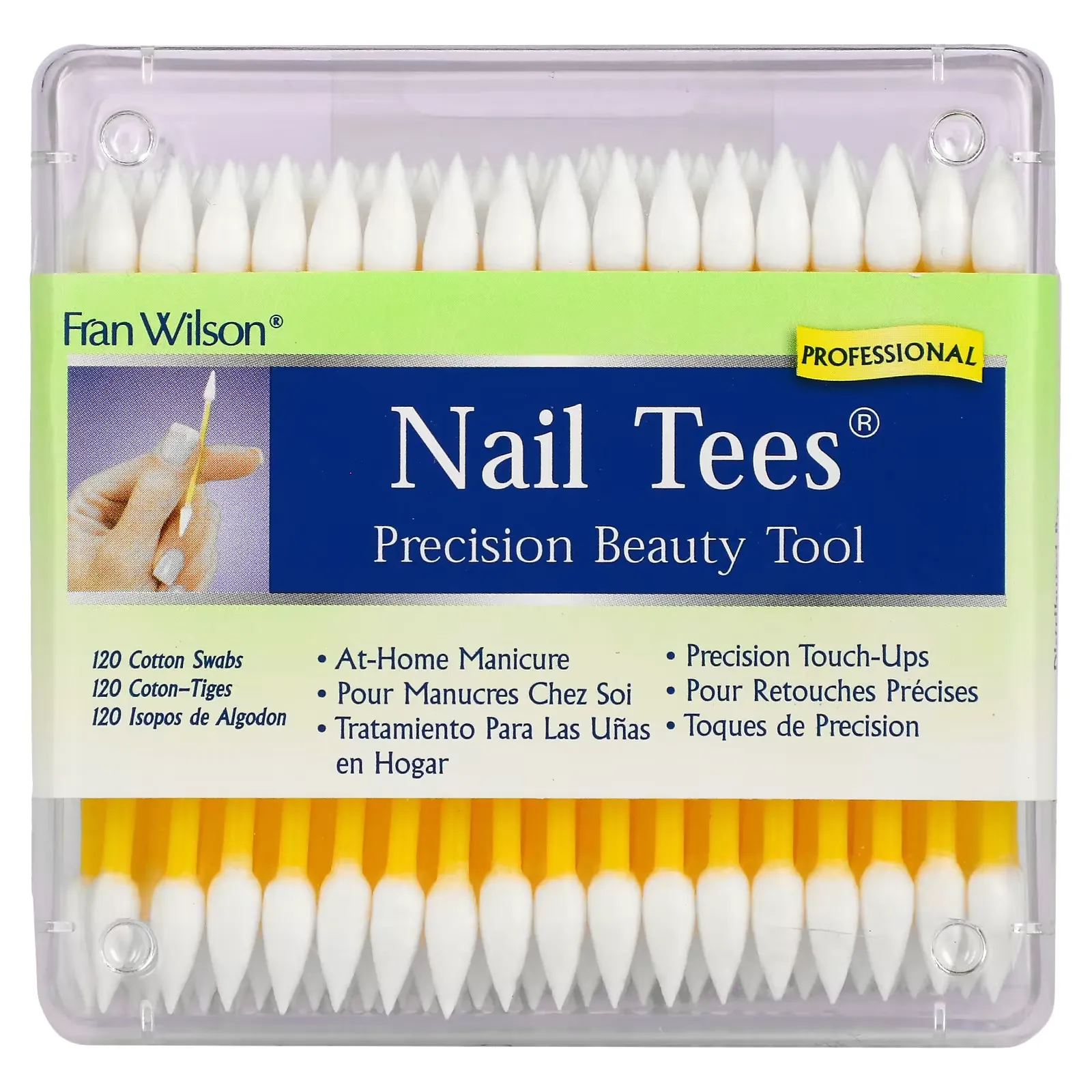 Nail Tees, Precision Beauty Tools, 120 Cotton Swabs