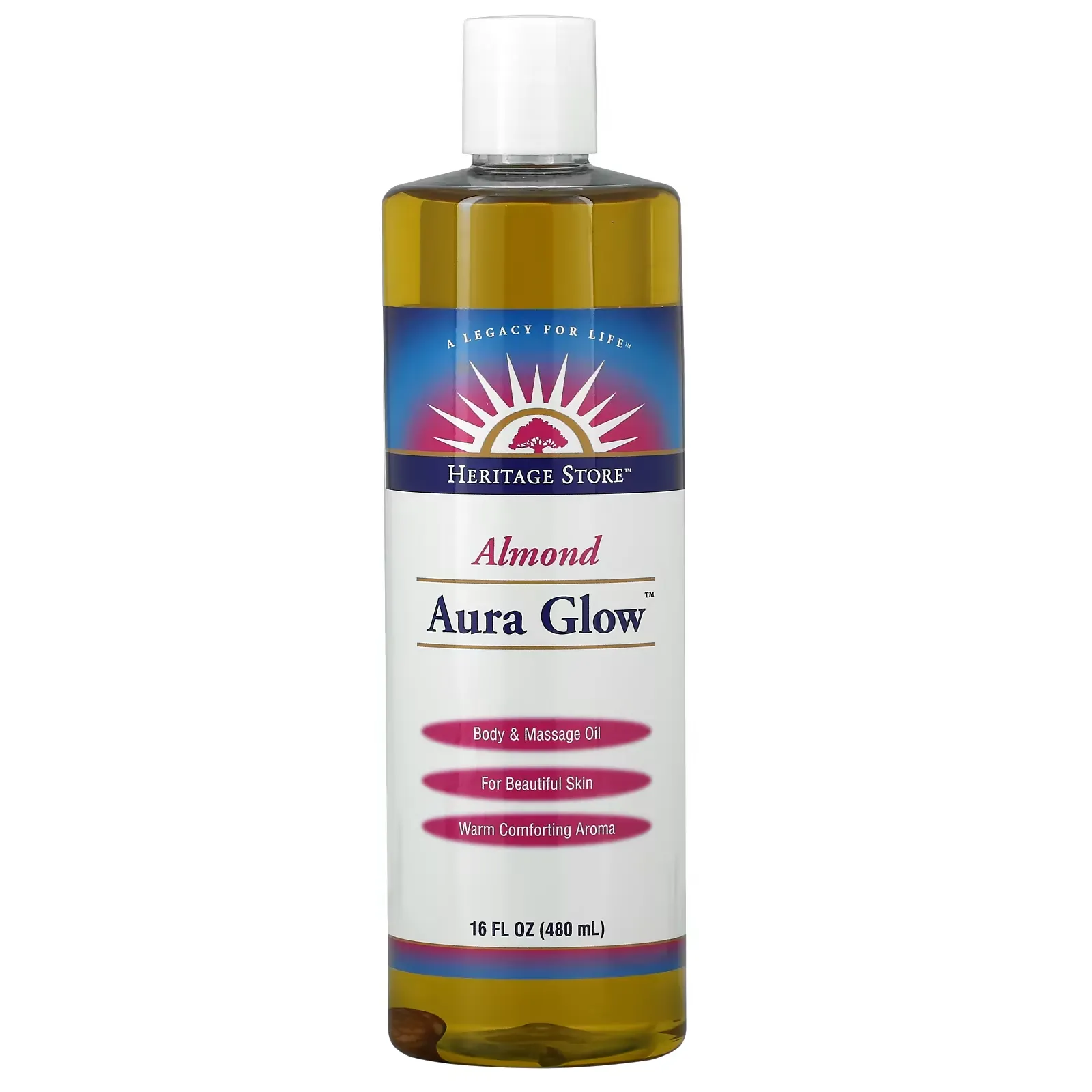 Aura Glow, Almond, 16 fl oz (480 ml)