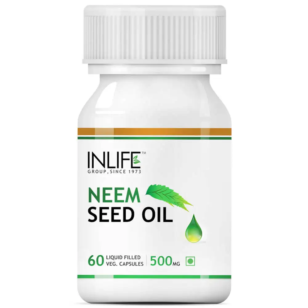 INLIFE Neem Seed Oil (500 mg),  60 capsules