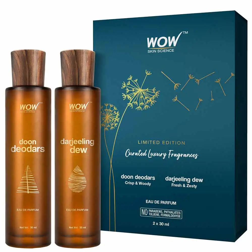 WOW Skin Science Eau De Parfum,  2 Piece(s)/Pack  Doon Deodars & Darjeeling Dew