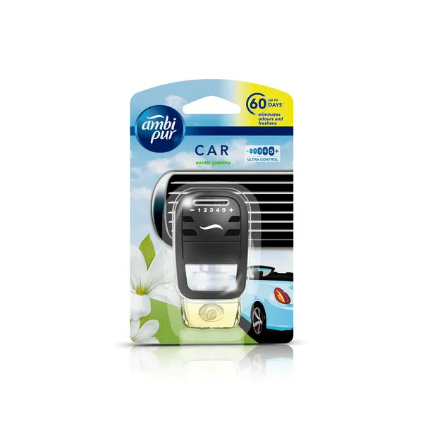 Ambi Pur Exotic Jasmine Car Freshener Starter Kit