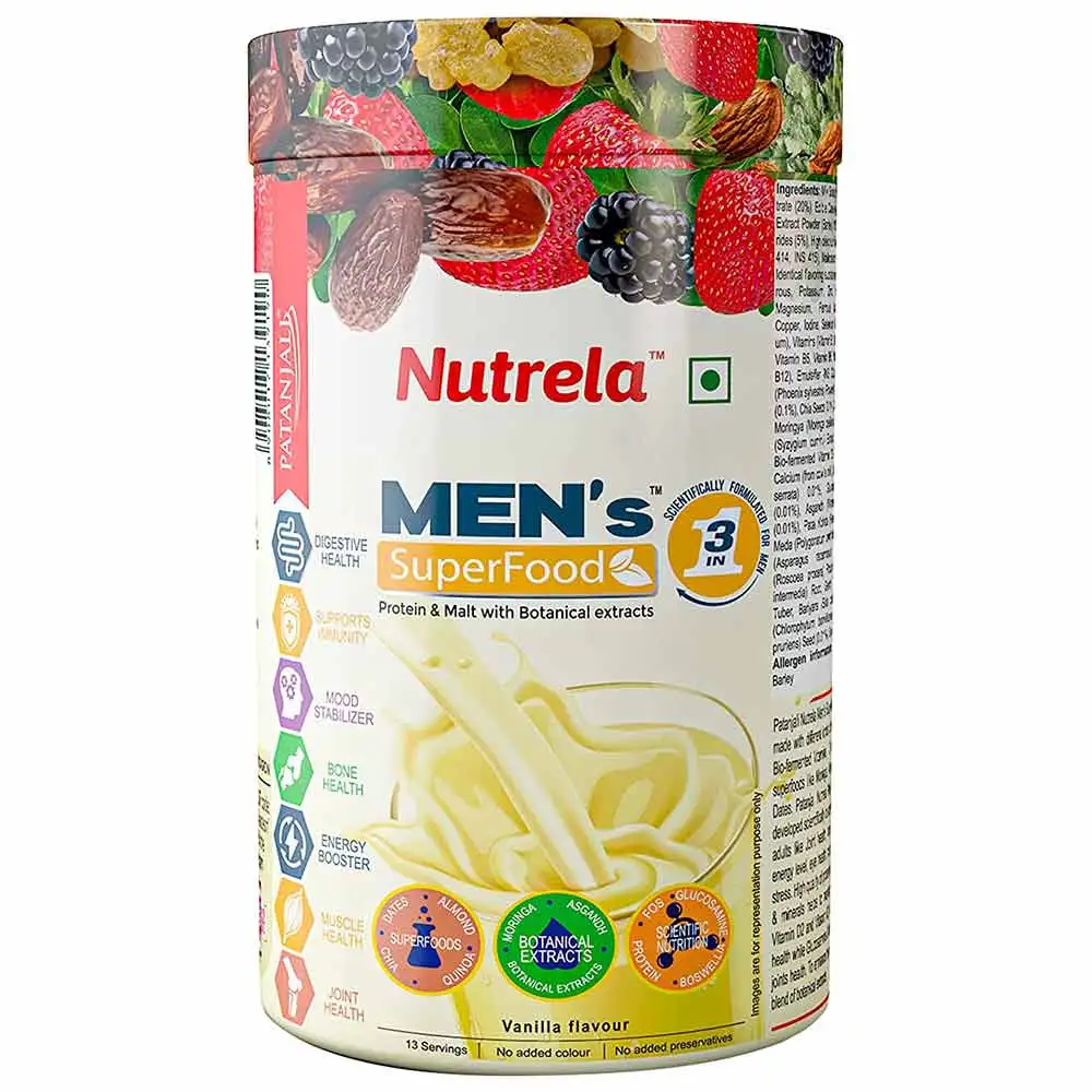 Patanjali Nutrela Men's Superfood,  Vanilla  400 g