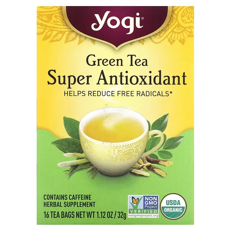 Green Tea Super Antioxidant, 16 Tea Bags, 1.12 oz (32 g)