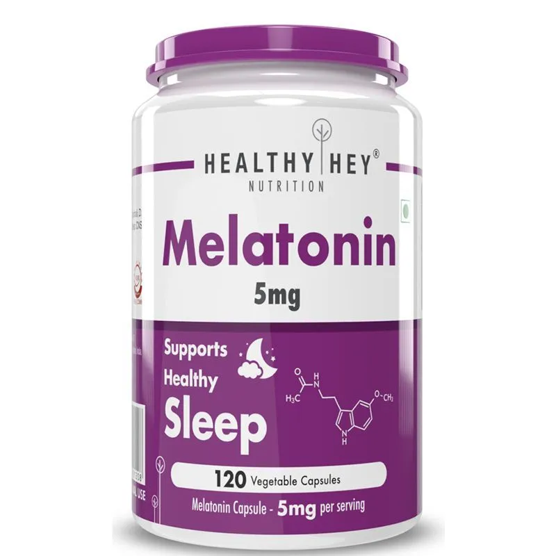 HealthyHey Nutrition Melatonin 5mg - Veg Capsules