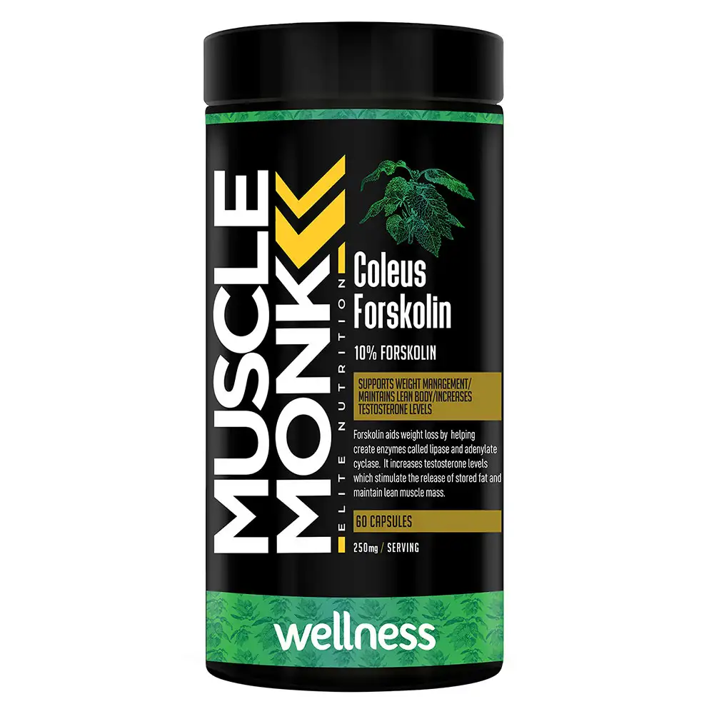 MuscleMonk Forskolin,  60 capsules  Unflavoured