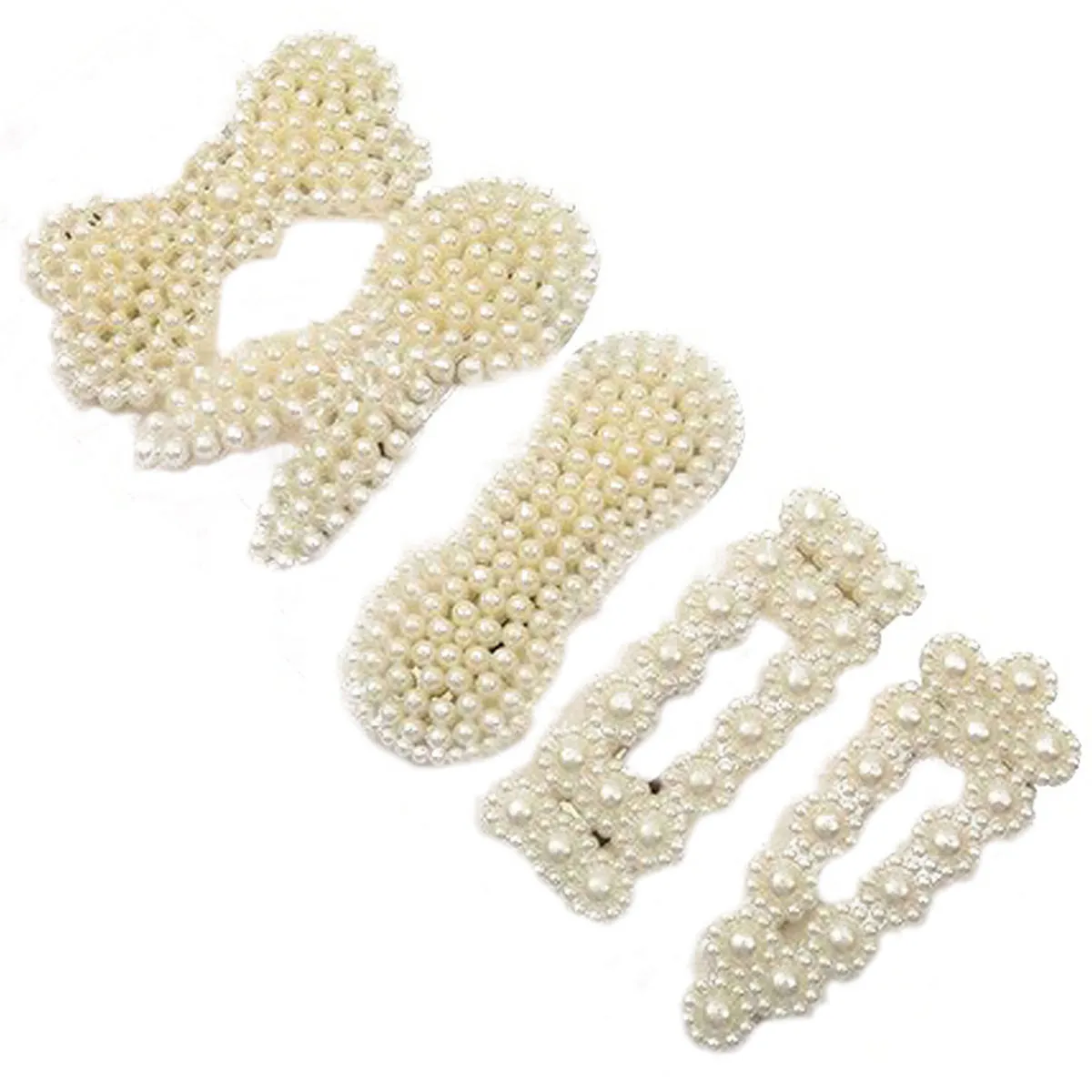 Jewels Galaxy Elegant Pearl Studded Hairclip Jewellery For Women