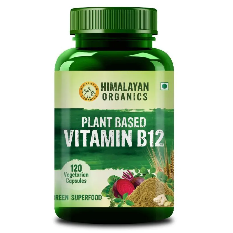 Himalayan Organics Plant Based Vitamin B12 120 Veg Capsules