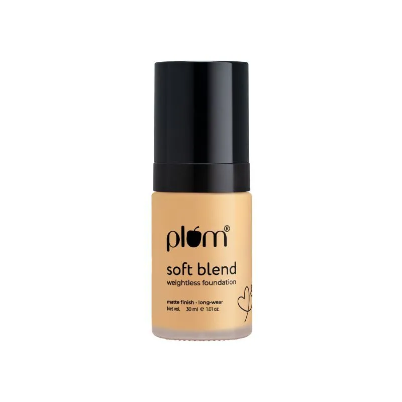 Plum Soft Blend Weightless Foundation With Hyaluronic Acid Matte Finish