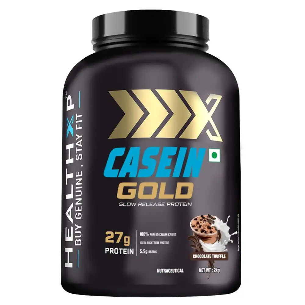 HealthXP 100% Micellar Casein Protein,  4.4 lb  Chocolate Truffle