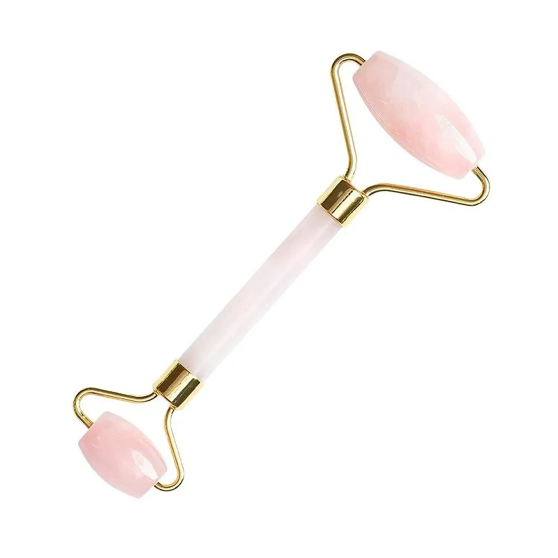 Bronson Professional Rose Quartz Facial Massage Roller