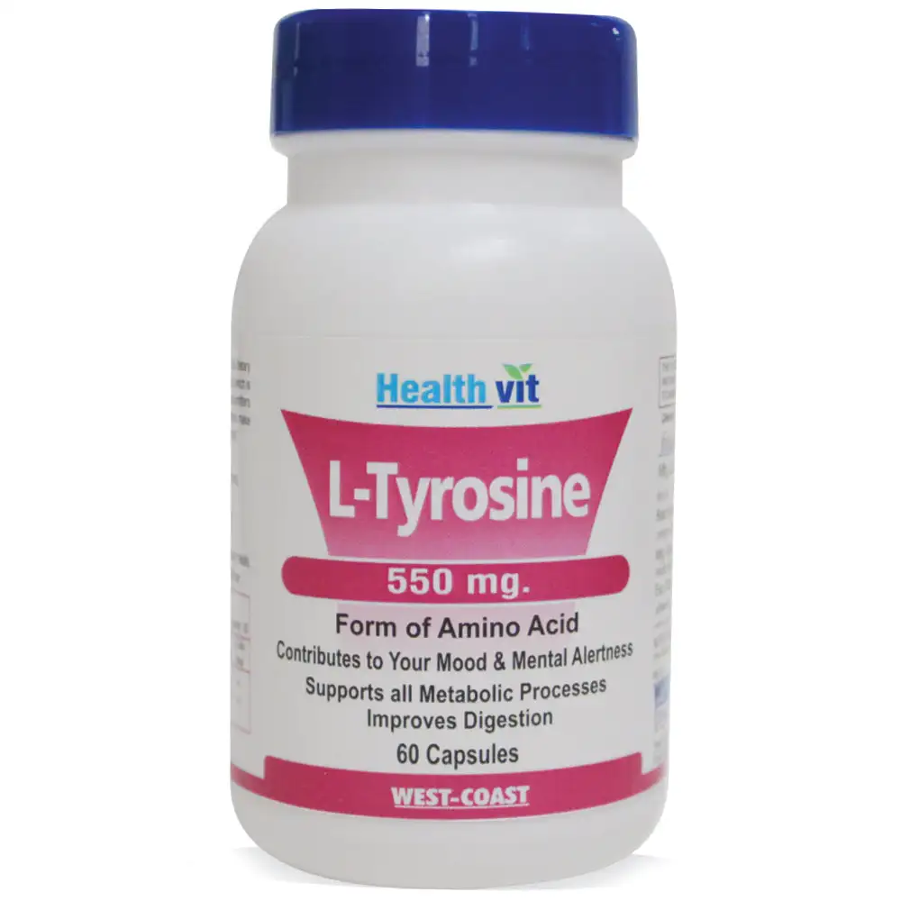 Healthvit L-Tyrosine (550mg),  60 capsules