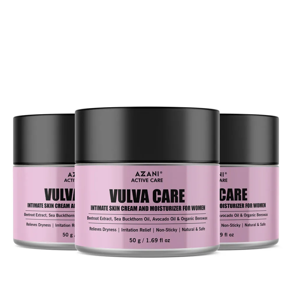 Azani Active Care Vulva Care Intimate Skin Cream And Moisturizer - Pack of 3