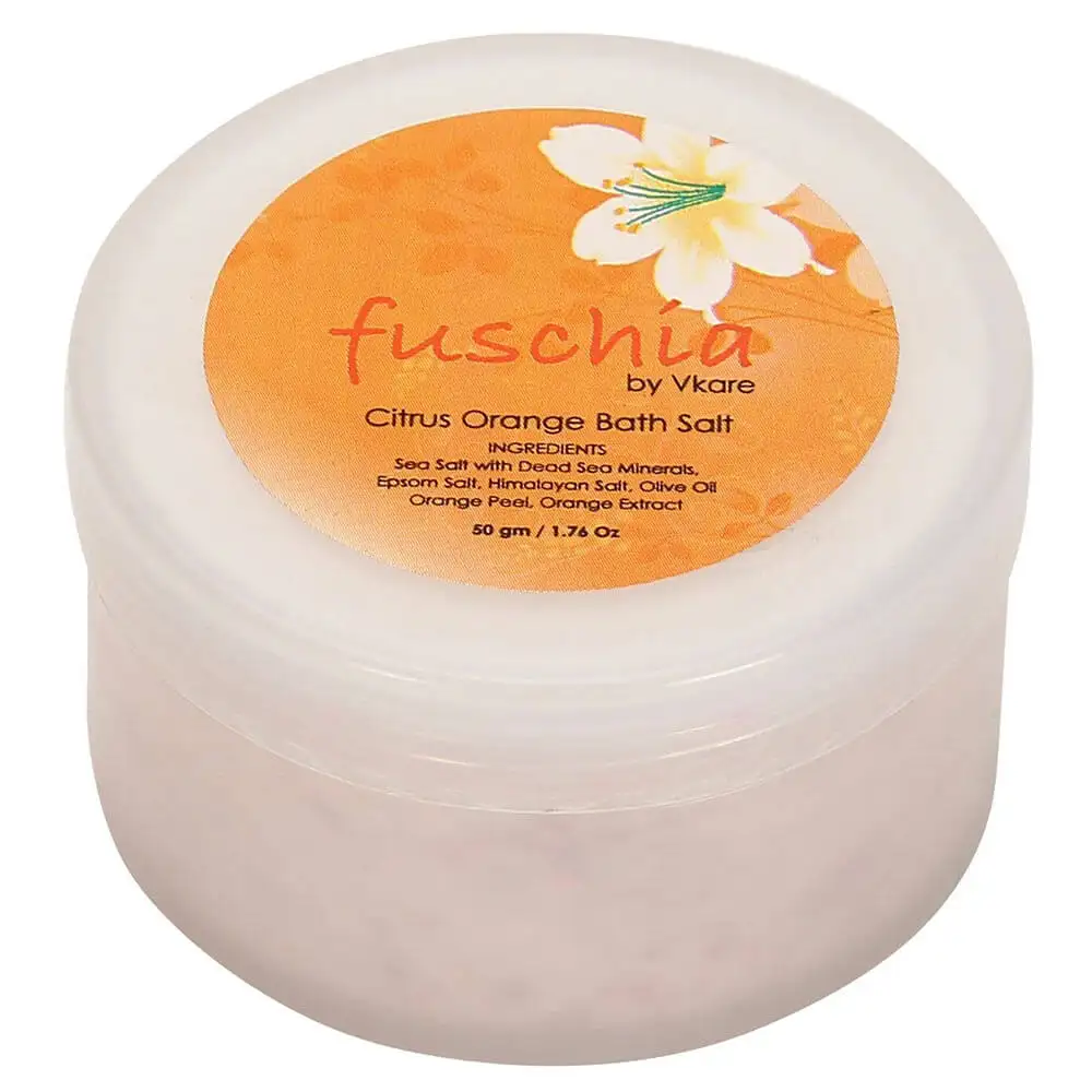 Fuschia Bath Salt,  50 g  Citrus Orange