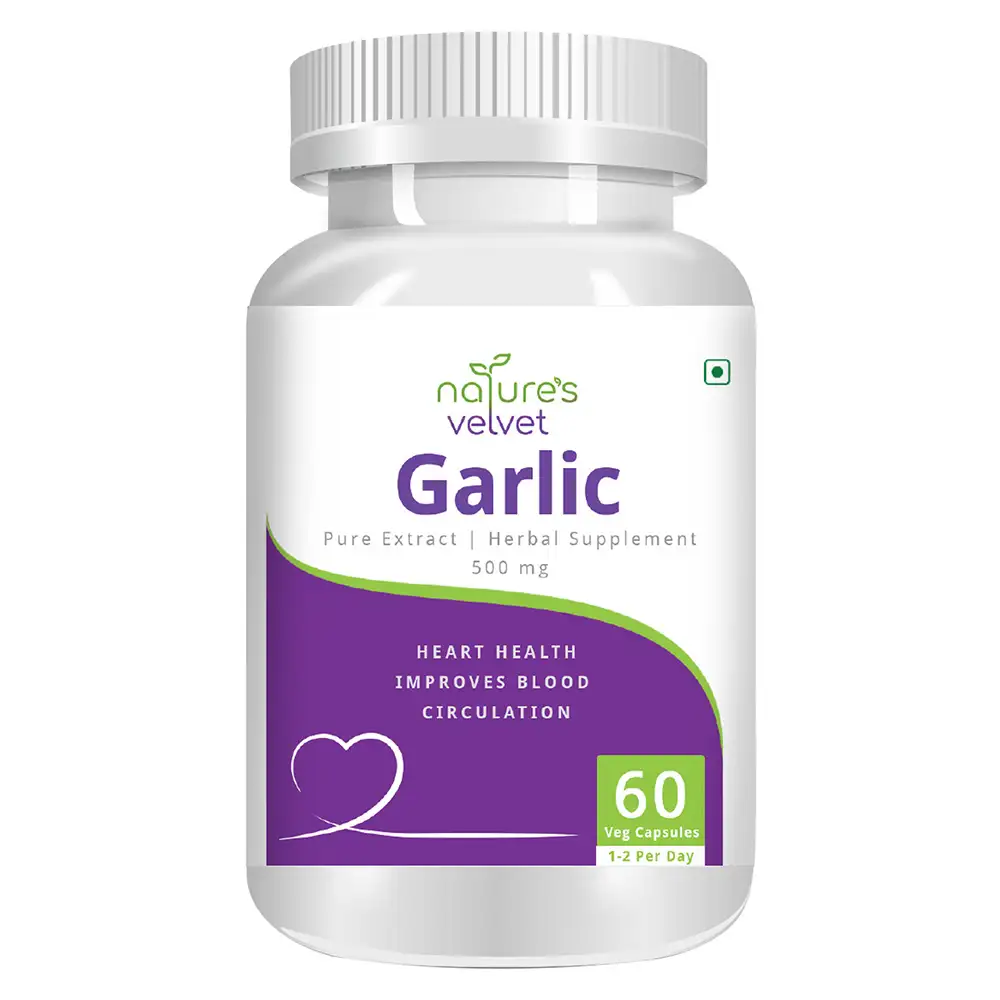 Natures Velvet Garlic Pure Extract (500 mg),  60 veggie capsule(s)