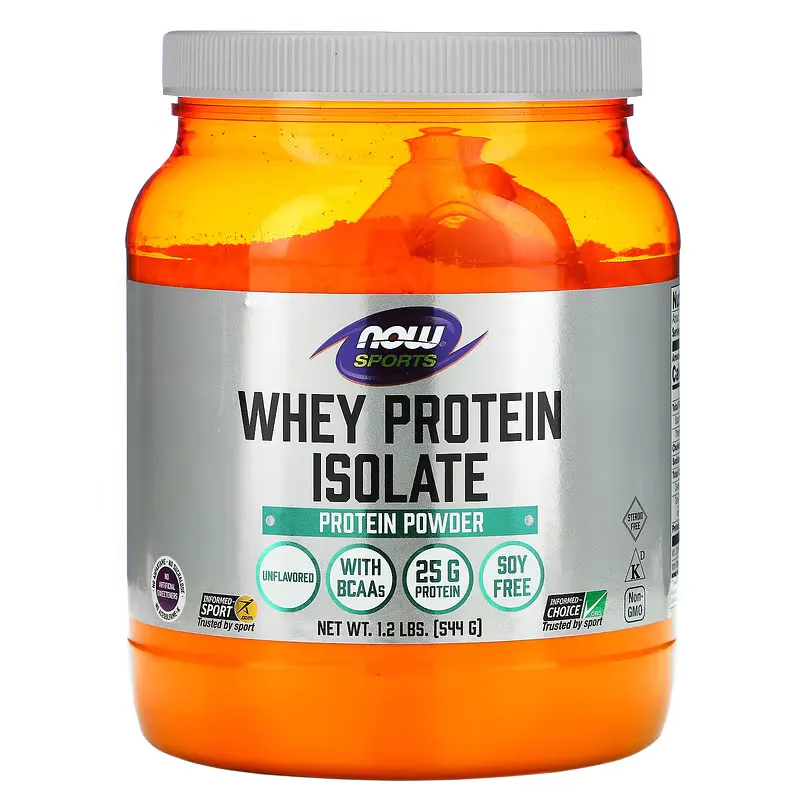 Sports, Whey Protein Isolate, Unflavored, 1.2 lbs (544 g)