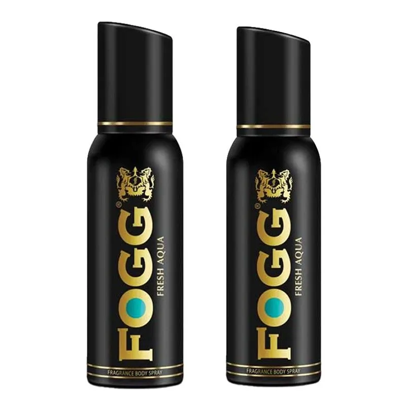 Fogg Black Fresh Aqua Body Spray Deodorant For Men Combo - Pack Of 2