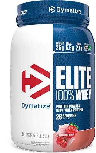 Dymatize Elite Whey Protein, Strawberry Blast 2 lbs