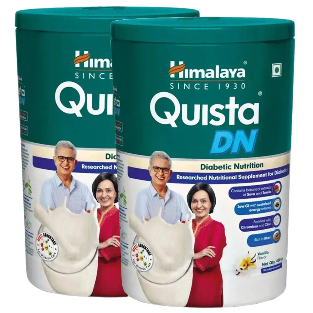 Himalaya Quista DN Diabetic Nutrition - Pack of 2,  0.88 lb  Vanilla