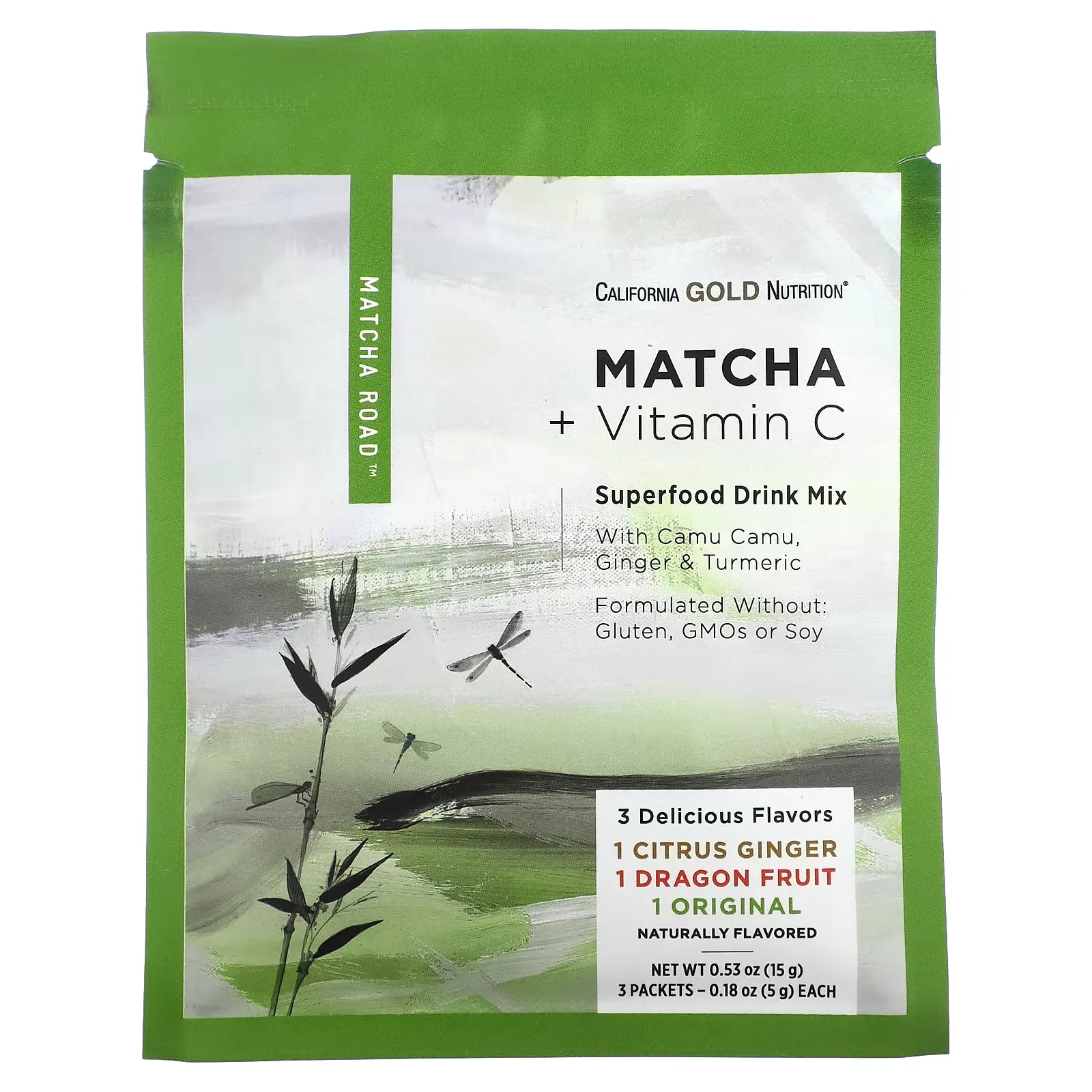 MATCHA ROAD, Matcha + Vitamin C - Trial Pack, 3 Count