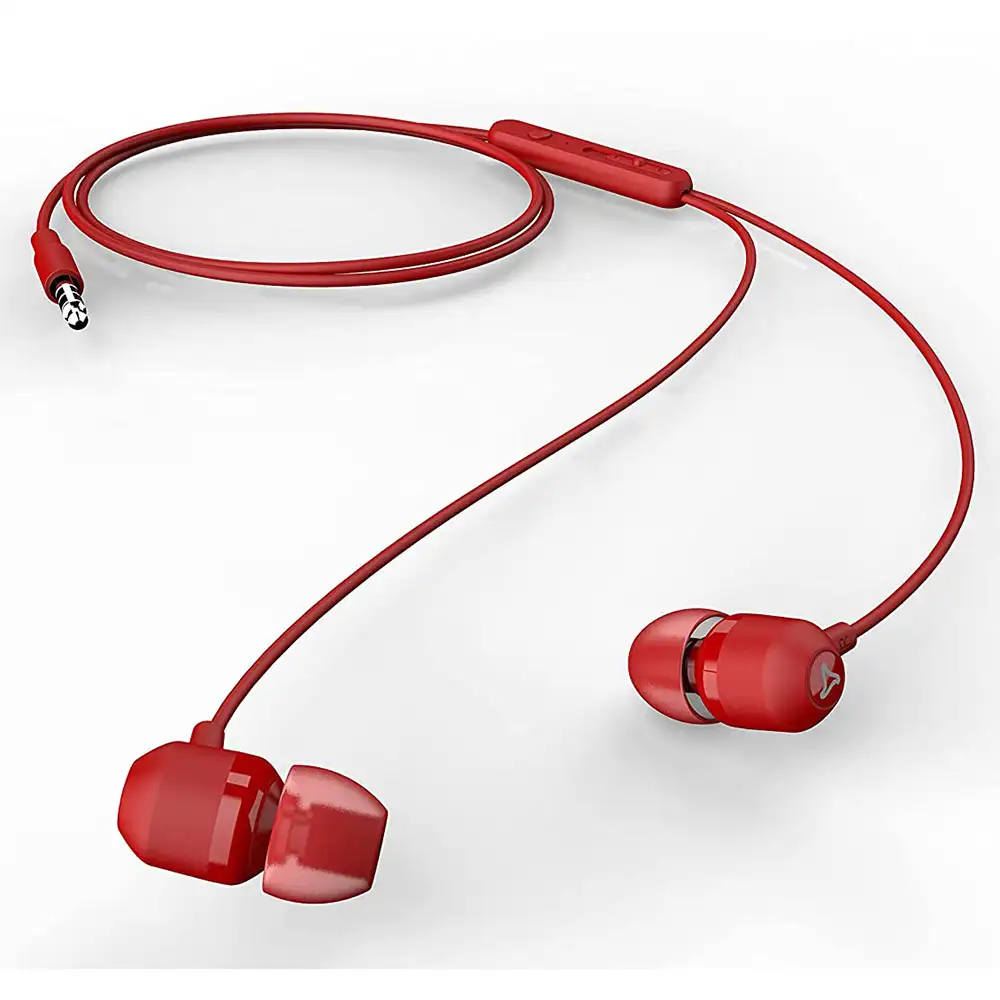 Syska HE910 Wired Earphones,  Red