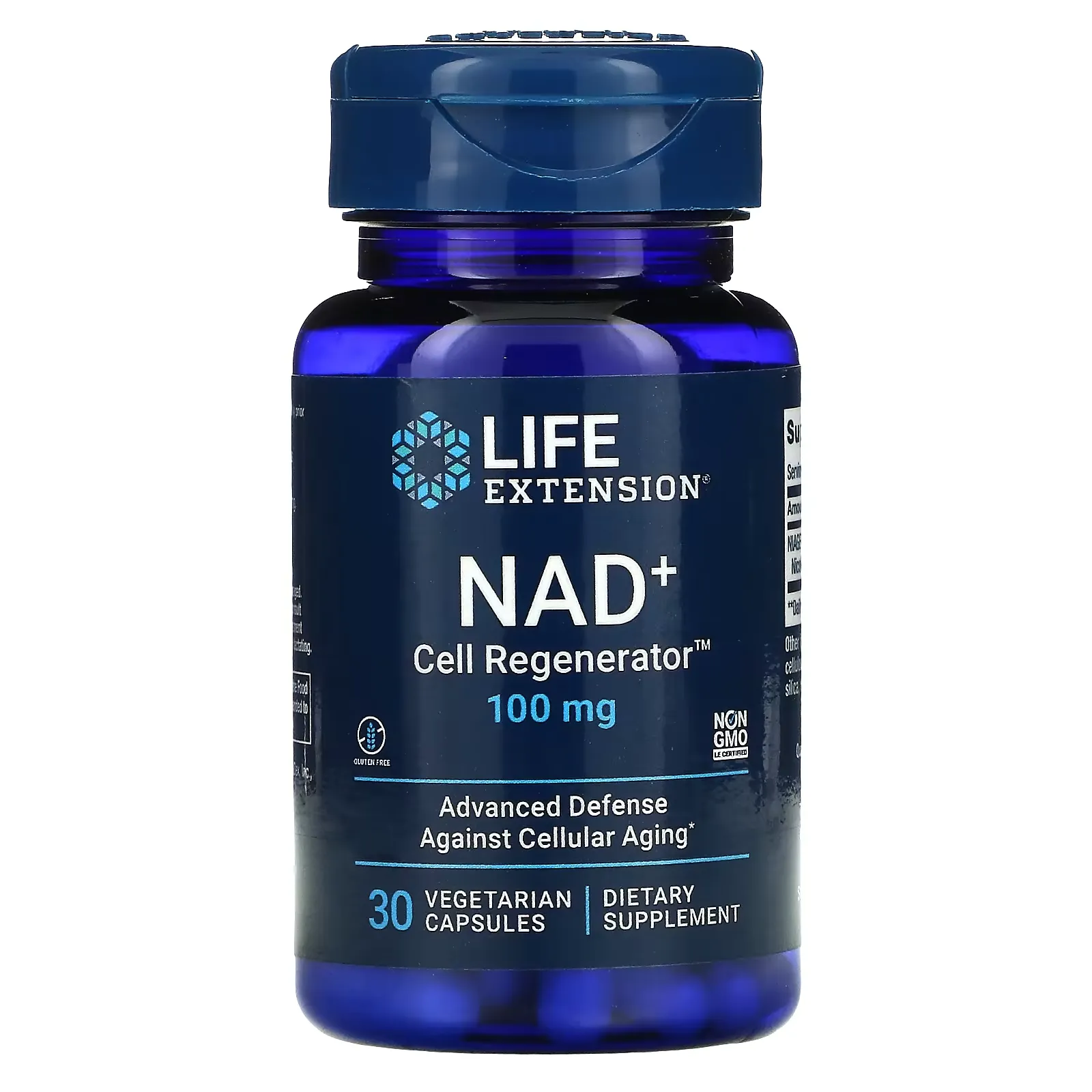 NAD+ Cell Regenerator, NIAGEN Nicotinamide Riboside, 100 mg, 30 Vegetarian Capsules