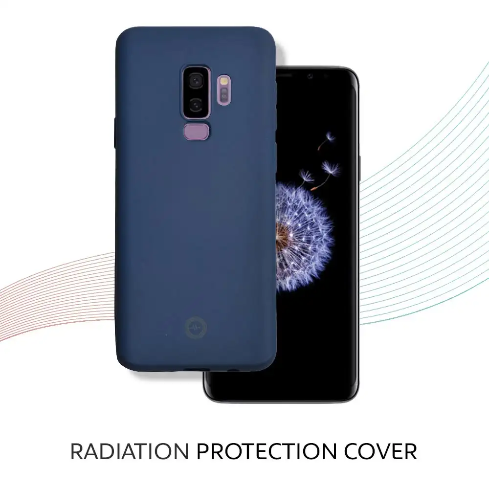 Envirocover Silicon Back Cover for Samsung Galaxy S9 Plus,  with Radiation Protection Technology (Blue)