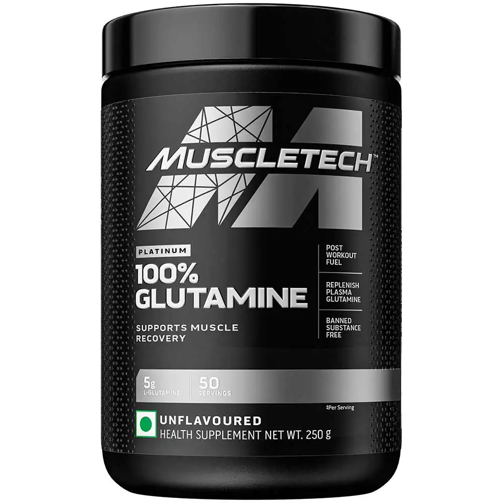 MuscleTech Platinum 100% Glutamine,  0.55 lb  Unflavoured