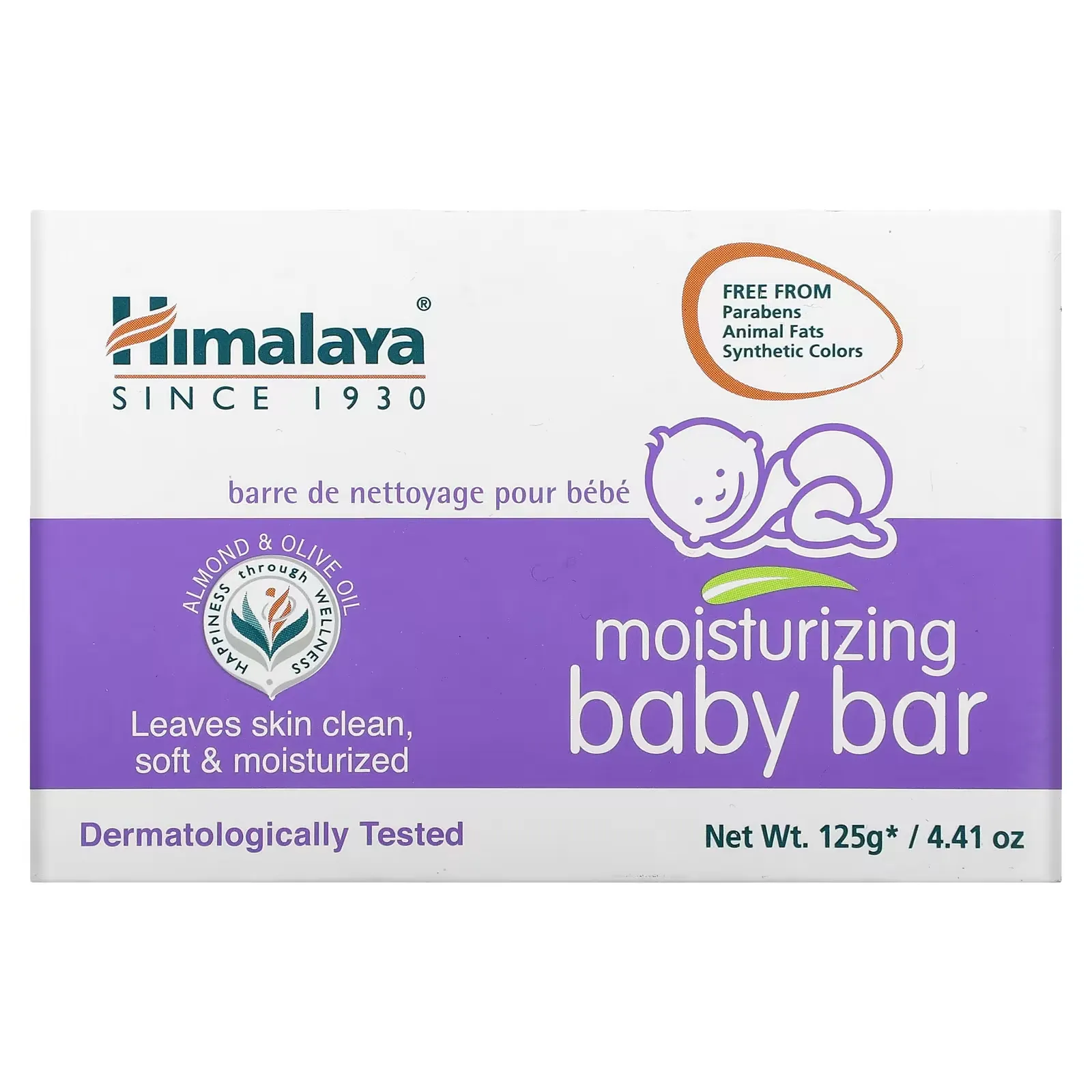 Moisturizing Baby Bar, 4.41 oz (125 g)