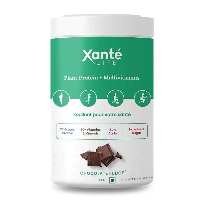 Xante Low Carb 23gm Plant Protein - Chocolate Fudge Flavor