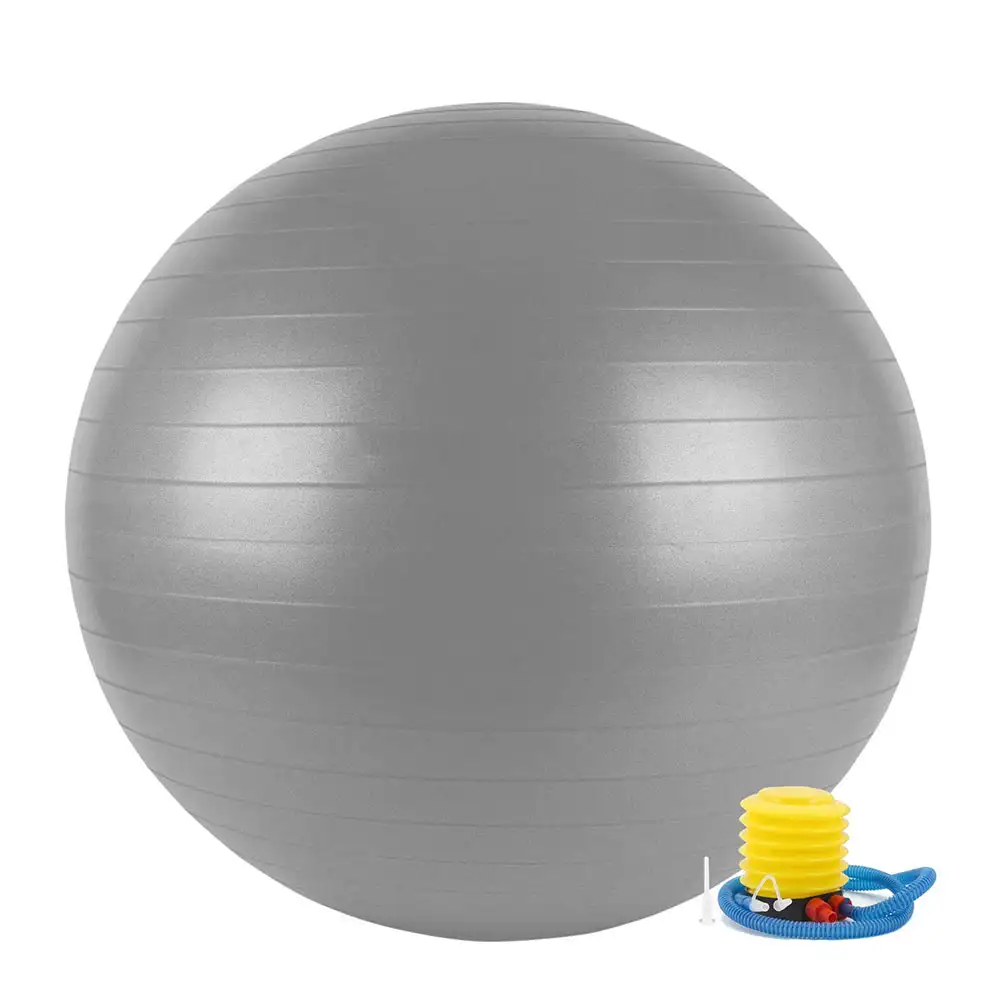 Fitsy Yoga Ball with Pump,  Grey  55 cm