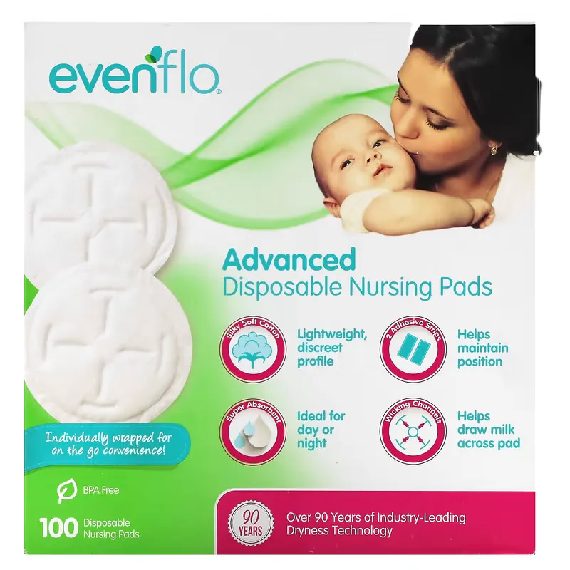 Advanced Disposable Nursing Pads, 100 Pads