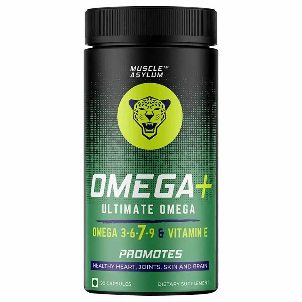 Muscle Asylum Omega Plus,  90 capsules