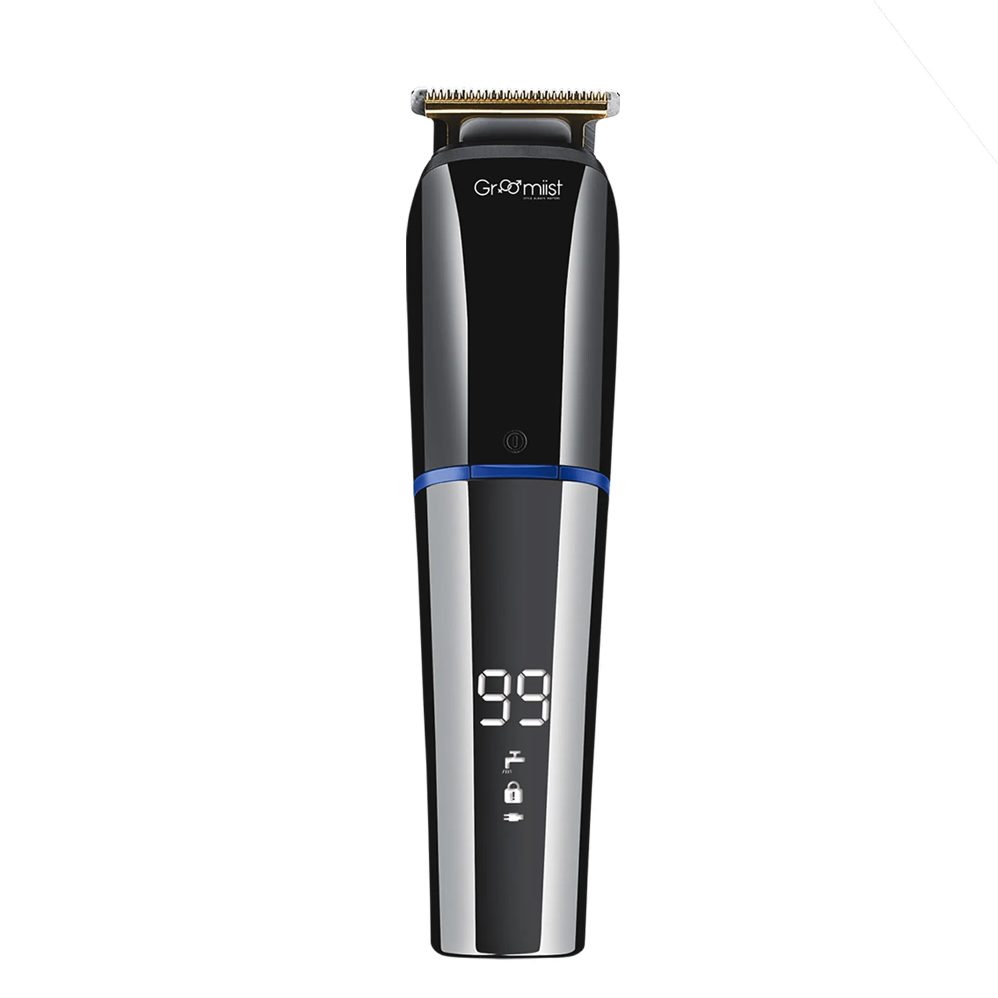 Groomiist Copper Series Ipx6 Waterproof Corded/cordless Hair & Beard Trimmer Cs-95 (black & Chrome)