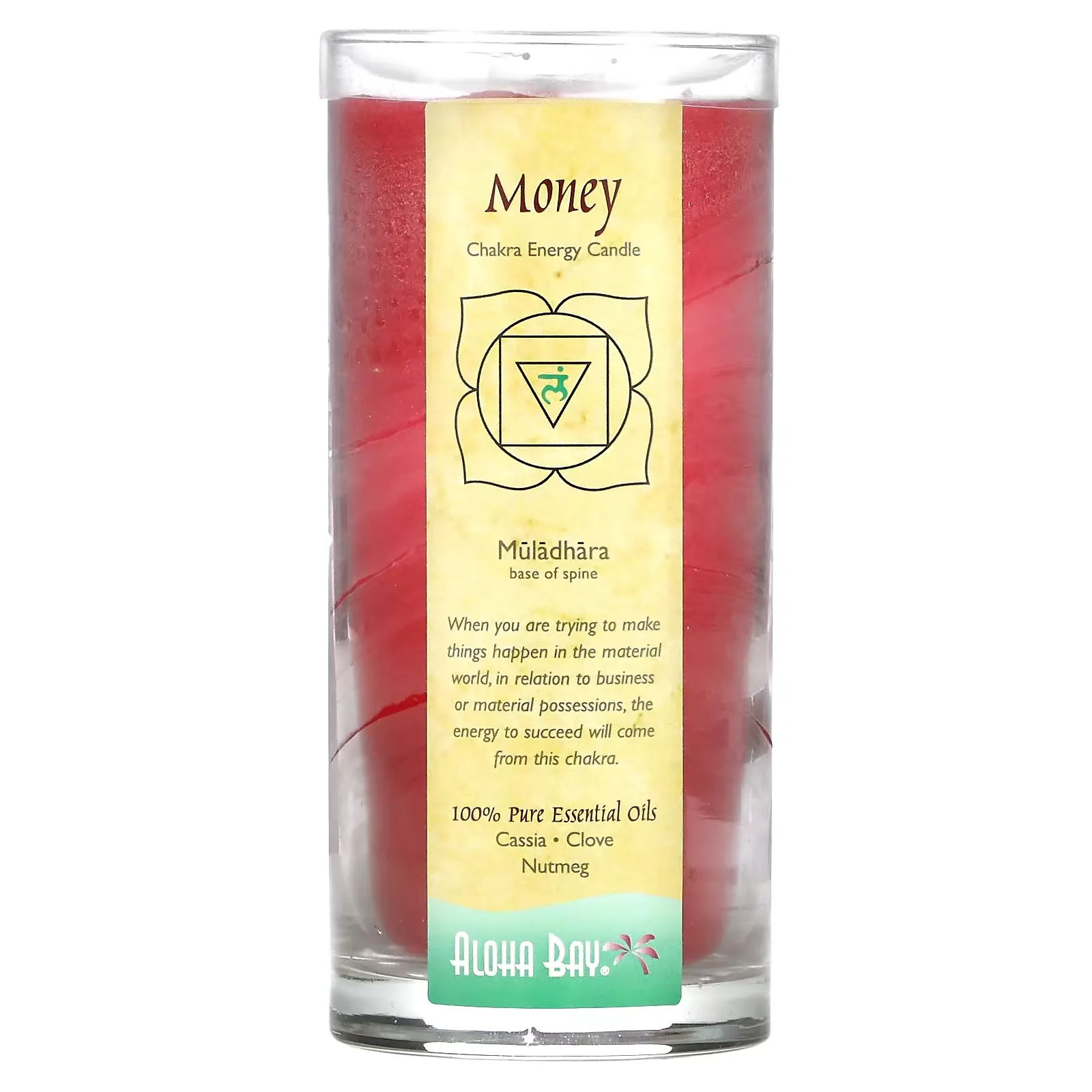 Chakra Energy Candle, Money, Cassia • Clove • Nutmeg, 11 oz