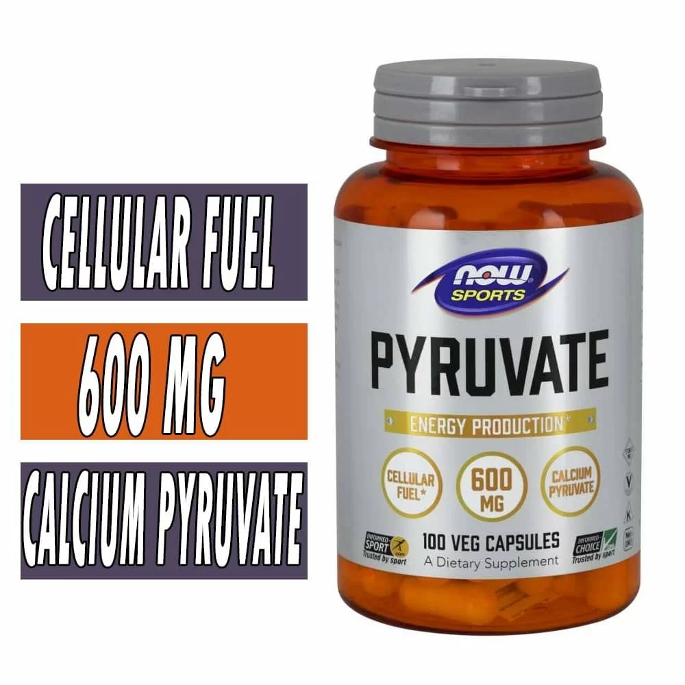 NOW Pyruvate - 600 mg - 100 Veg Capsules