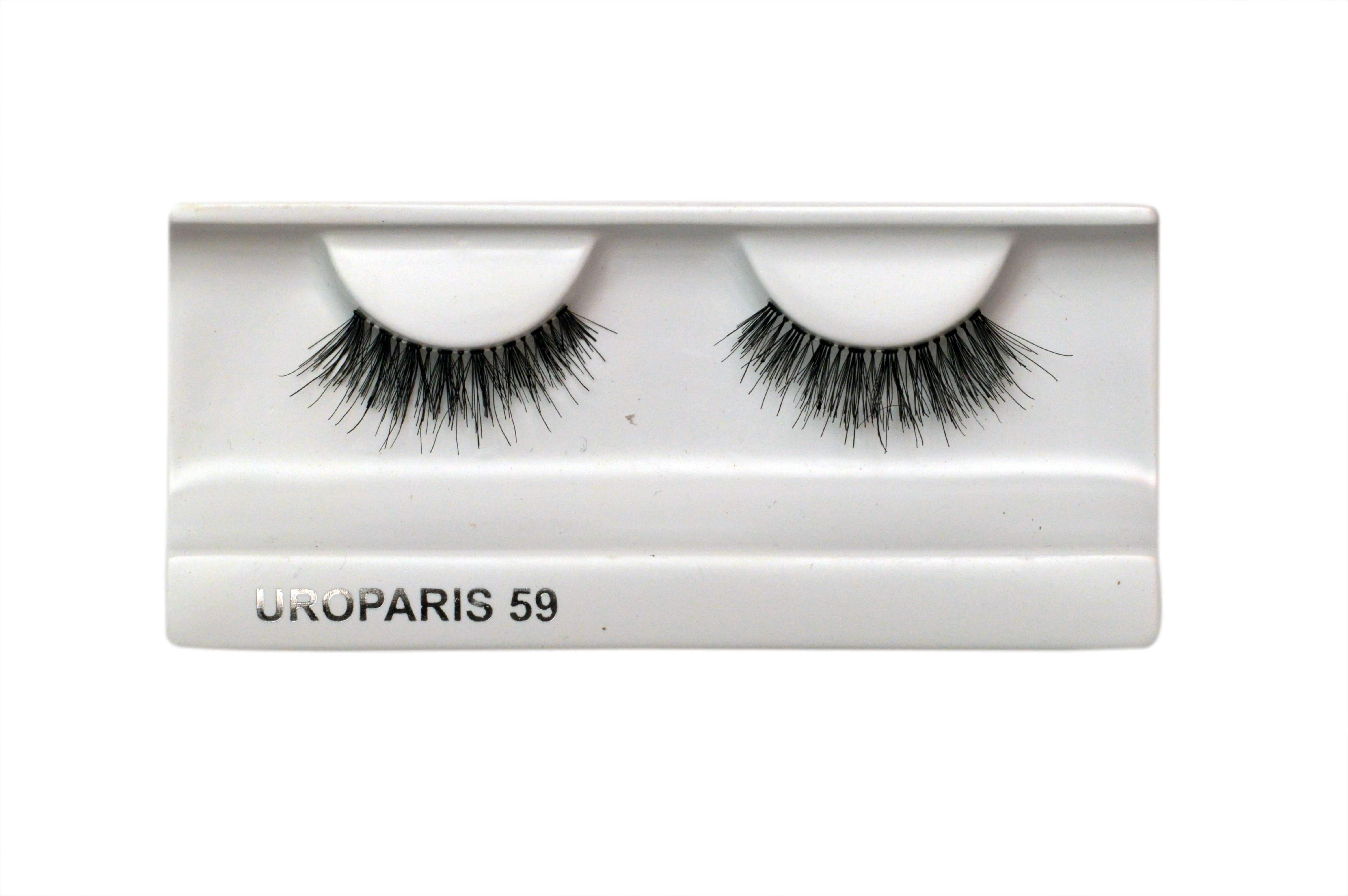 Uroparis Human Hair Eyelashes - 59 / BLACK