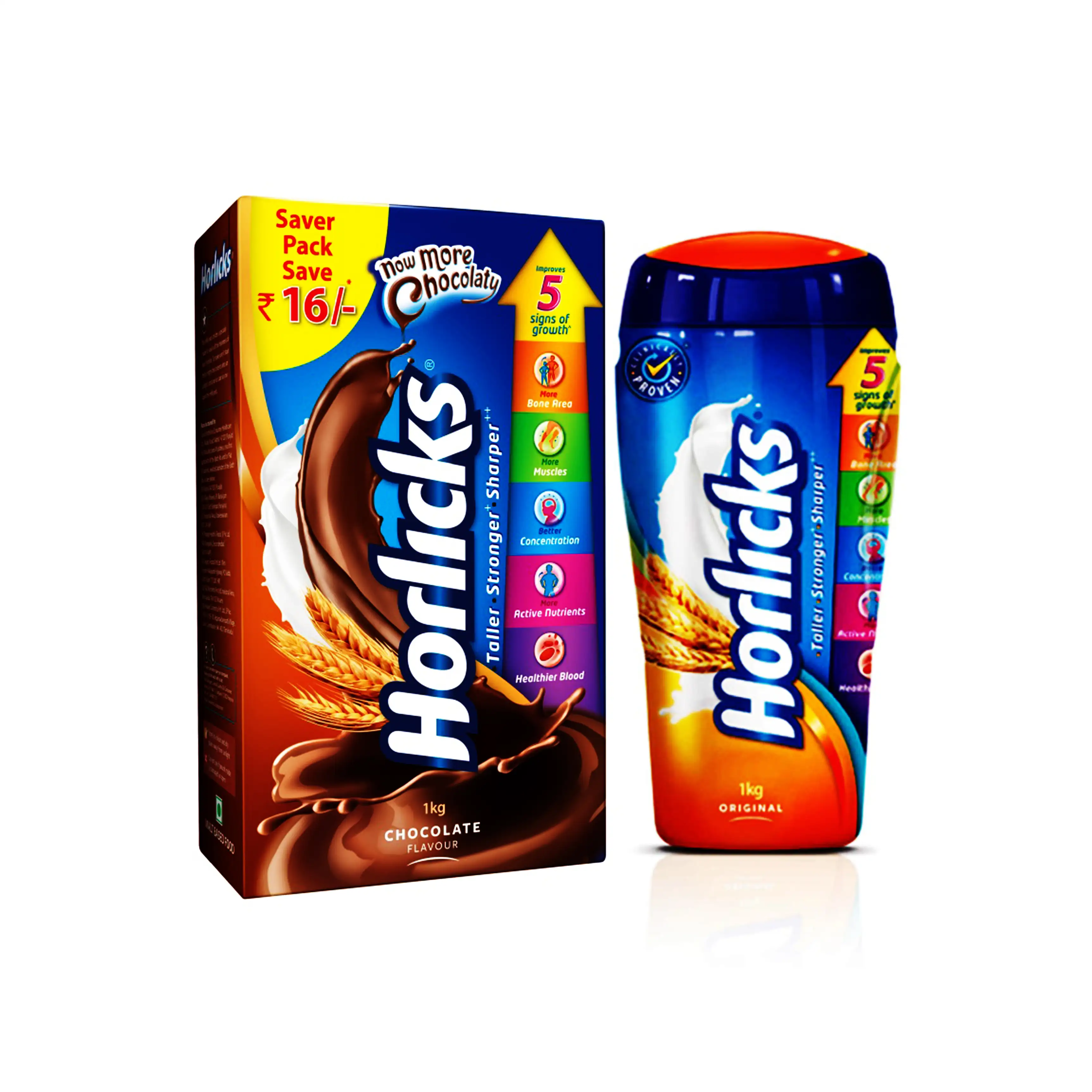 Horlicks Standard Health Drink,  Unflavoured  1 kg