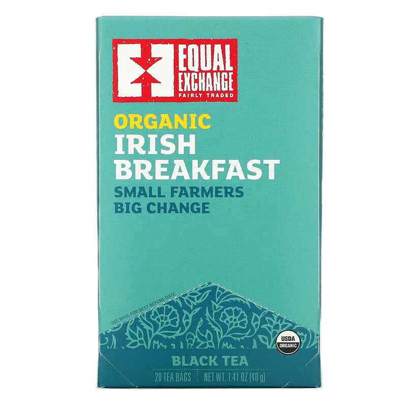 Organic Irish Breakfast, Black Tea, 20 Tea Bags, 1.41 oz (40 g)