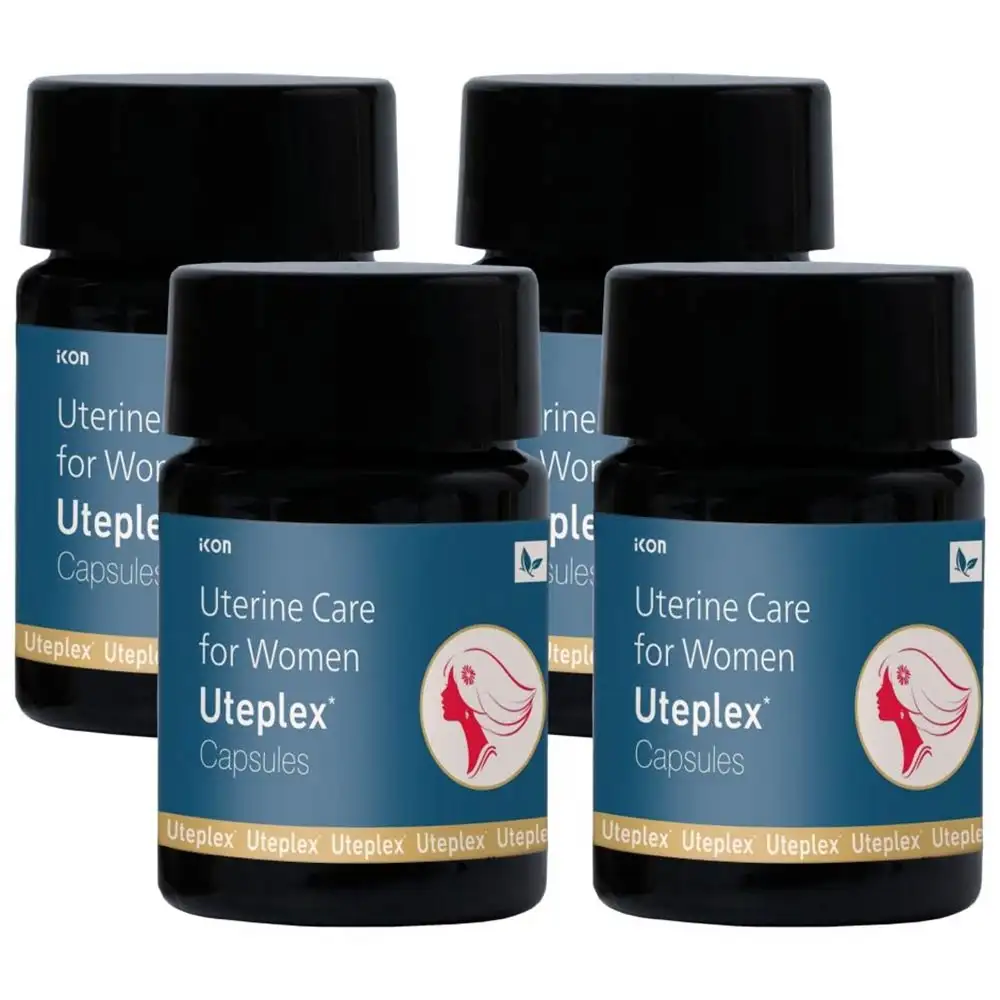 Uteplex Uterine Care for Women,  10 capsules  Unflavoured (Pack of 4)