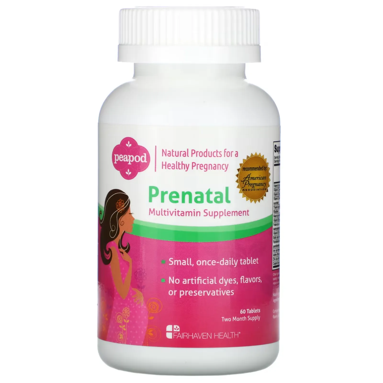 Peapod, Prenatal Multivitamin Supplement, 60 Tablets