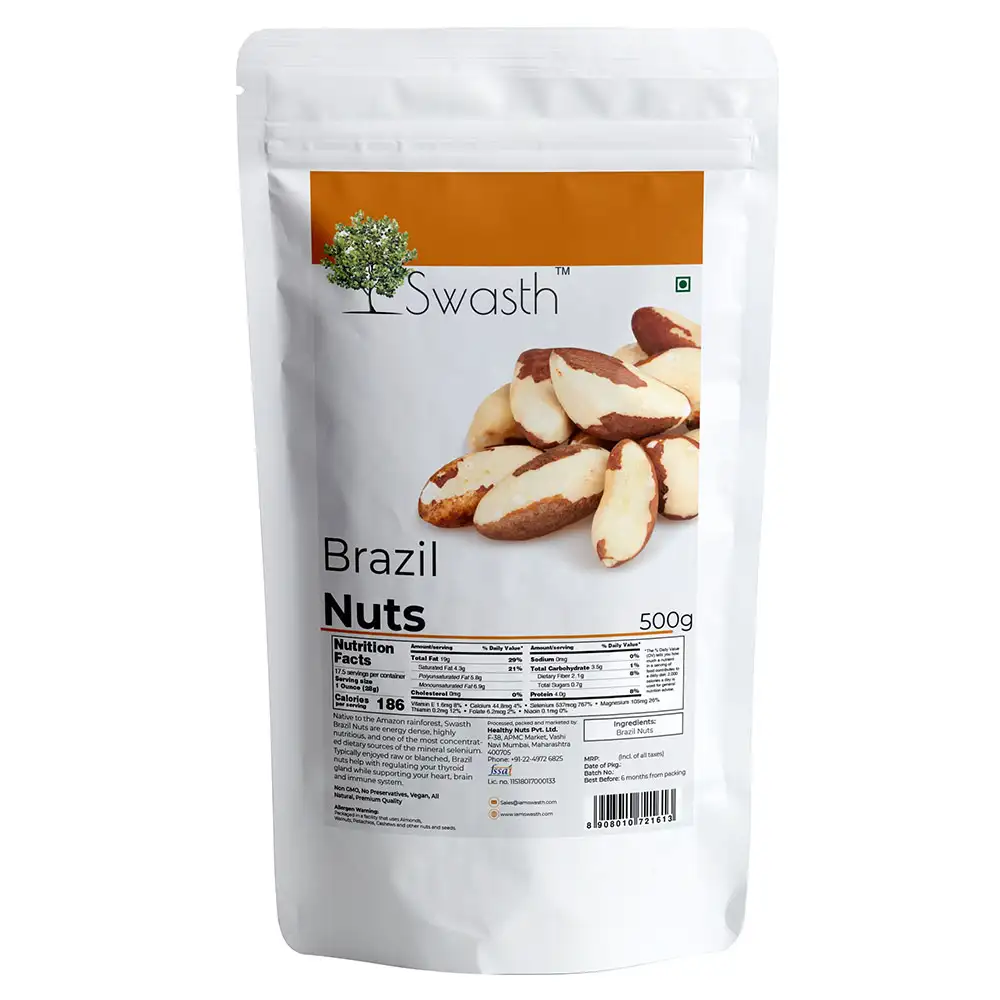 Swasth Brazil Nuts,  Unflavoured  0.5 kg