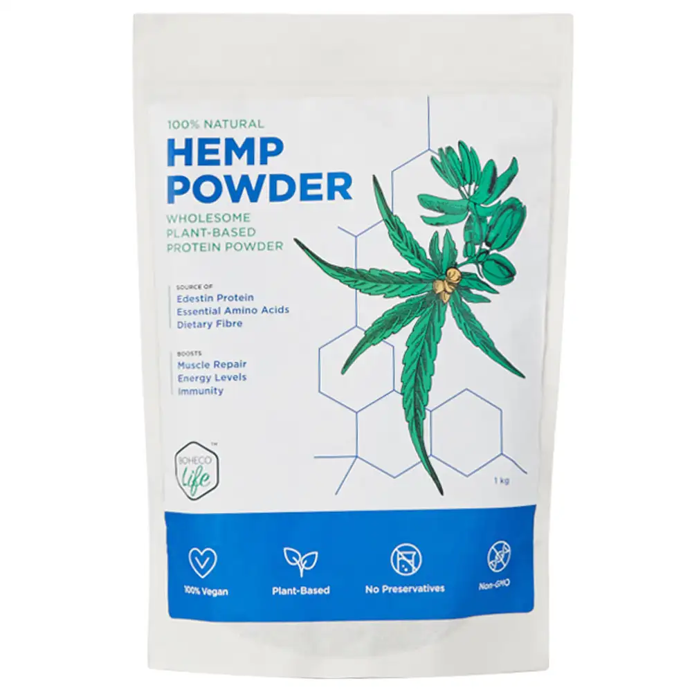 BOHECO Life Hemp Powder,  1 kg  Unflavoured