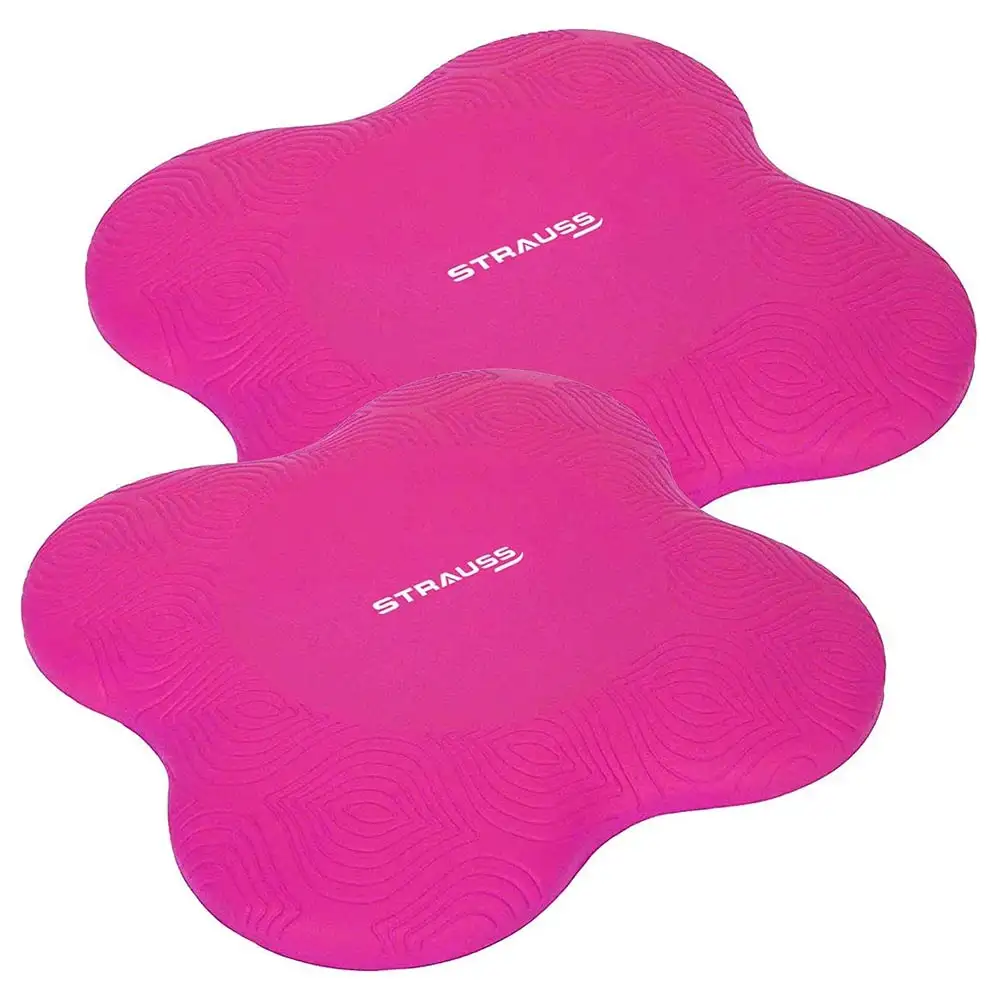 Strauss Yoga Knee Pad Cushions,  Pink (Pair)  7.4 Inches