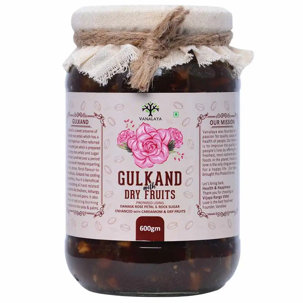 Vanalaya Gulkand with Dry Fruits,  600 g