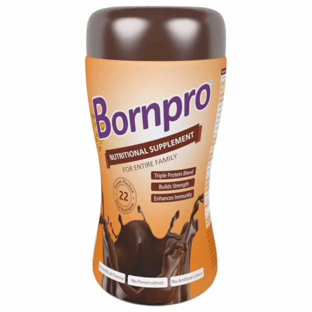 Bornpro Nutritional Supplement,  450 g  Delicious Chocolate