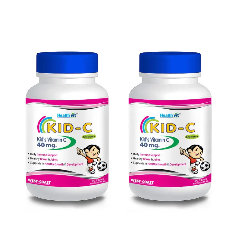 HealthVit Kid-c Kid' Vitamin-c 40mg Tablets - Pack Of 2